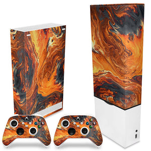 KIT Capa Anti Poeira e Skin Anti-Rage Xbox Series S Vertical - Abstrato #95 - Pop Arte Skins - foto 2