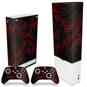 KIT Capa Anti Poeira e Skin Anti-Rage Xbox Series S Vertical - Abstrato #96 - Pop Arte Skins - foto 2