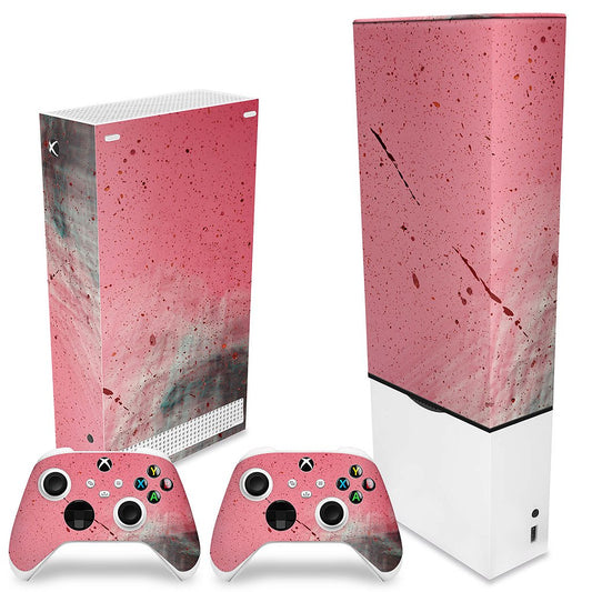 KIT Xbox Series S Capa Anti Poeira e Skin Anti-Rage Vertical - Abstrato #99