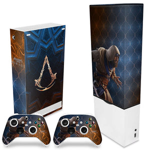 KIT Capa Anti Poeira e Skin Anti-Rage Xbox Series S Vertical - Assassin's Creed Mirage - Pop Arte Skins - foto 2