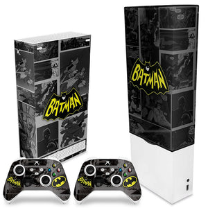 KIT Capa Anti Poeira e Skin Anti-Rage Xbox Series S Vertical - Batman Comics - Pop Arte Skins - foto 2