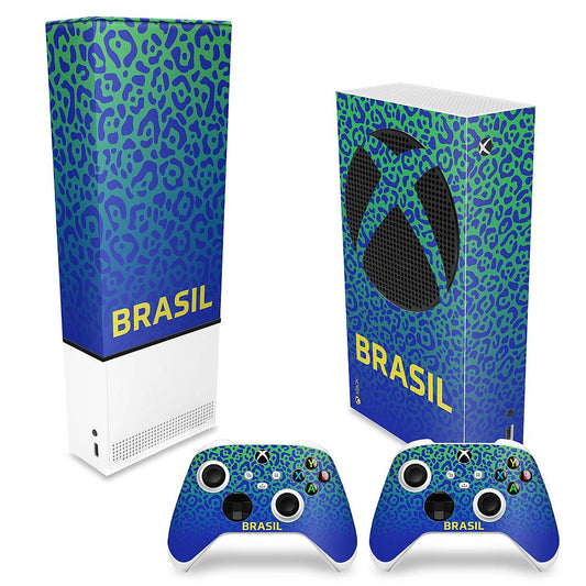 KIT Xbox Series S Capa Anti Poeira e Skin Anti-Rage Vertical - Brasil