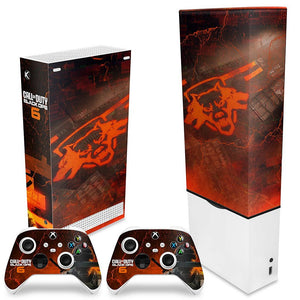 KIT Capa Anti Poeira e Skin Anti-Rage Xbox Series S Vertical - Call of Duty Black Ops 6 - Pop Arte Skins - foto 2