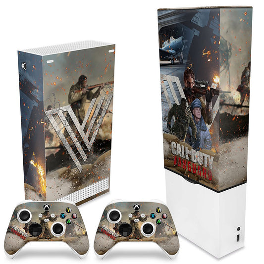 KIT Xbox Series S Capa Anti Poeira e Skin Anti-Rage Vertical - Call of Duty Vanguard