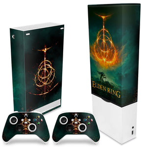 KIT Capa Anti Poeira e Skin Anti-Rage Xbox Series S Vertical - Elden Ring - Pop Arte Skins - foto 2