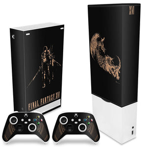 KIT Capa Anti Poeira e Skin Anti-Rage Xbox Series S Vertical - Final Fantasy XVI Edition - Pop Arte Skins - foto 2