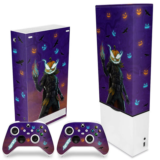 KIT Xbox Series S Capa Anti Poeira e Skin Anti-Rage Vertical - Fortnite