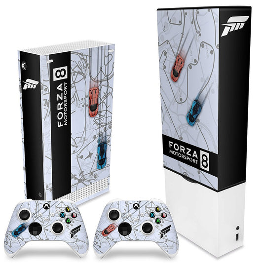 KIT Xbox Series S Capa Anti Poeira e Skin Anti-Rage Vertical - Forza Motor Sport 8
