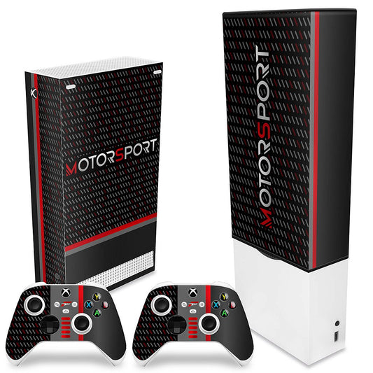 KIT Xbox Series S Capa Anti Poeira e Skin Anti-Rage Vertical - Forza Motorsport
