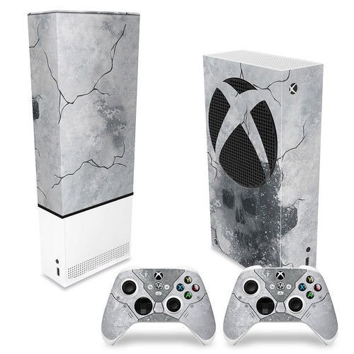 KIT Capa Anti Poeira e Skin Anti-Rage Xbox Series S Vertical - Gears 5 Bundle