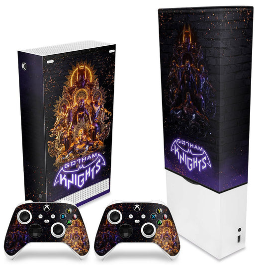 KIT Xbox Series S Capa Anti Poeira e Skin Anti-Rage Vertical - Gotham Knights
