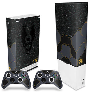 KIT Capa Anti Poeira e Skin Anti-Rage Xbox Series S Vertical - Halo Infinite Bundle - Pop Arte Skins - foto 2
