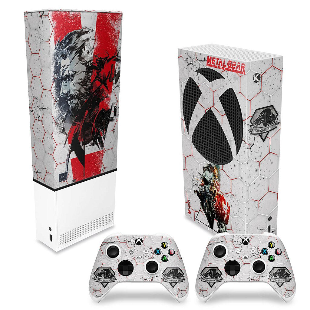 KIT Xbox Series S Capa Anti Poeira e Skin Anti-Rage Vertical - Metal Gear Solid