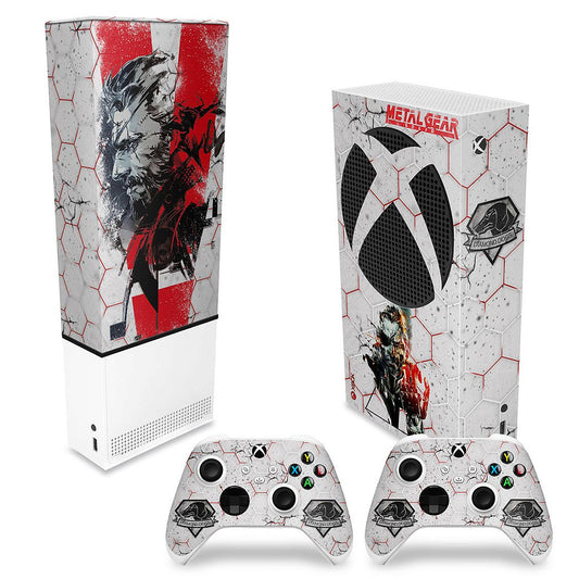 KIT Xbox Series S Capa Anti Poeira e Skin Anti-Rage Vertical - Metal Gear Solid