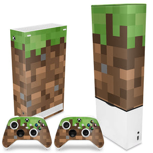 KIT Capa Anti Poeira e Skin Anti-Rage Xbox Series S Vertical - Minecraft - Pop Arte Skins - foto 2