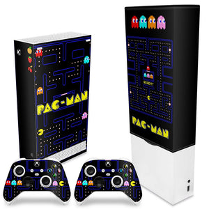 KIT Capa Anti Poeira e Skin Anti-Rage Xbox Series S Vertical - Pac Man - Pop Arte Skins - foto 2
