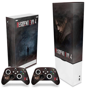 KIT Capa Anti Poeira e Skin Anti-Rage Xbox Series S Vertical - Resident Evil 4 Remake - Pop Arte Skins - foto 2