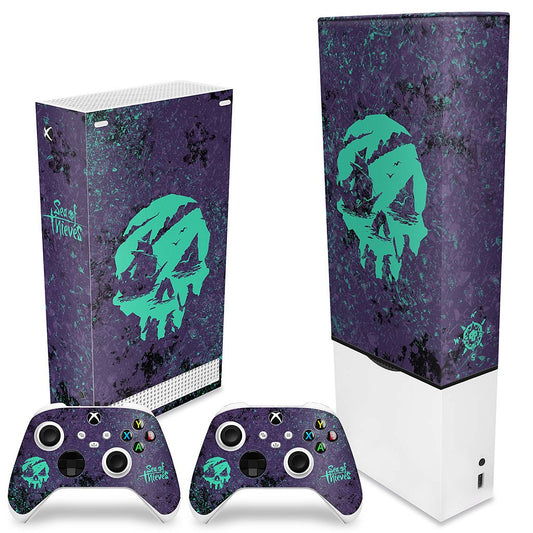 KIT Xbox Series S Capa Anti Poeira e Skin Anti-Rage Vertical - Sea Of Thieves Bundle