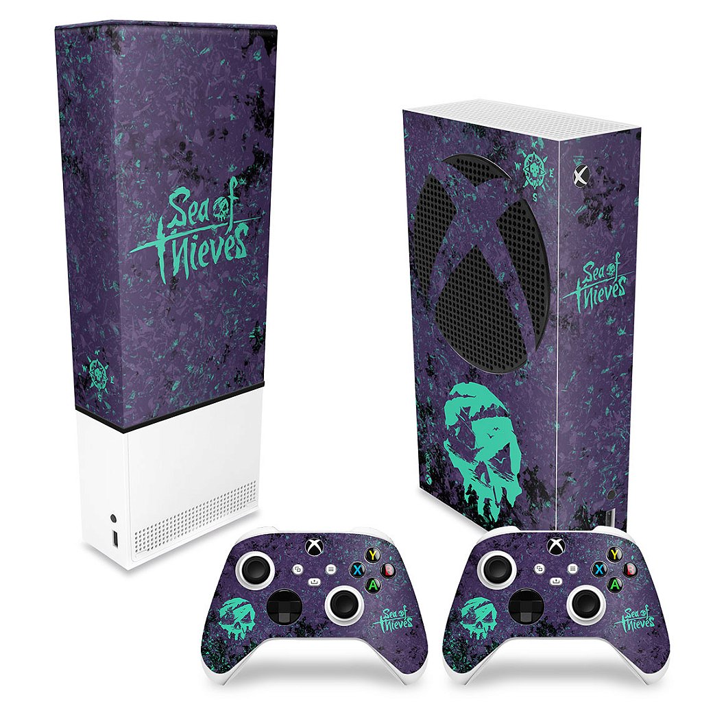 KIT Capa Anti Poeira e Skin Anti-Rage Xbox Series S Vertical - Sea Of Thieves Bundle