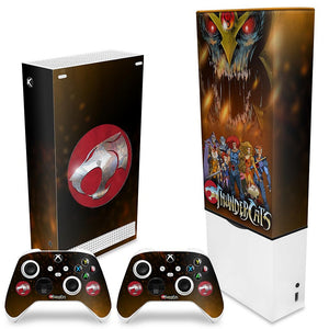 KIT Capa Anti Poeira e Skin Anti-Rage Xbox Series S Vertical - Thundercats - Pop Arte Skins - foto 2