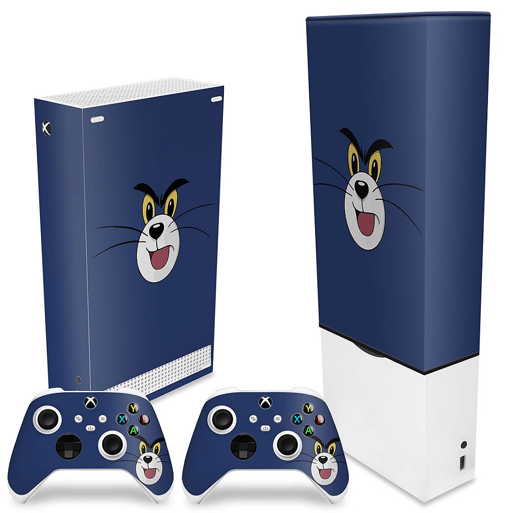 KIT Capa Anti Poeira e Skin Anti-Rage Xbox Series S Vertical - Tom - Pop Arte Skins - foto 2