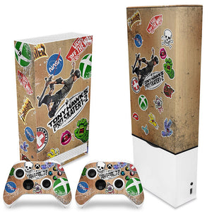 KIT Capa Anti Poeira e Skin Anti-Rage Xbox Series S Vertical - Tony Hawk's Pro Skater - Pop Arte Skins - foto 2