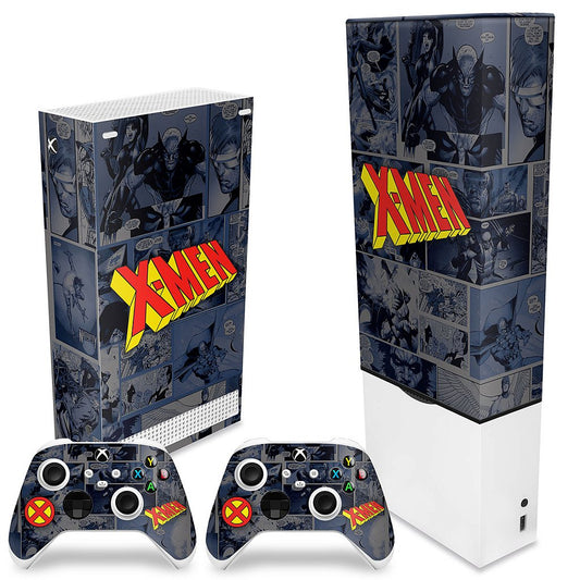 KIT Xbox Series S Capa Anti Poeira e Skin Anti-Rage Vertical - X-Men Comics