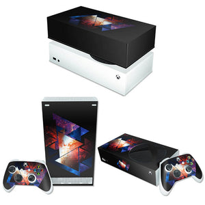 KIT Capa Anti Poeira e Skin Anti-Rage Xbox Series S Horizontal - Abstrato #90