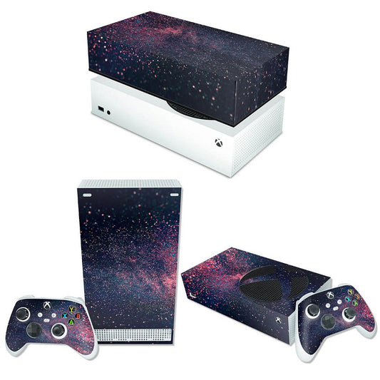 KIT Xbox Series S Skin Anti-Rage e Capa Anti Poeira Horizontal - Abstrato #97