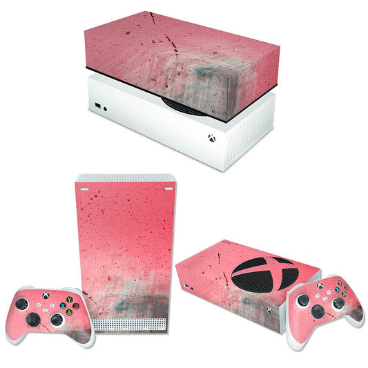 KIT Xbox Series S Skin Anti-Rage e Capa Anti Poeira Horizontal - Abstrato #99