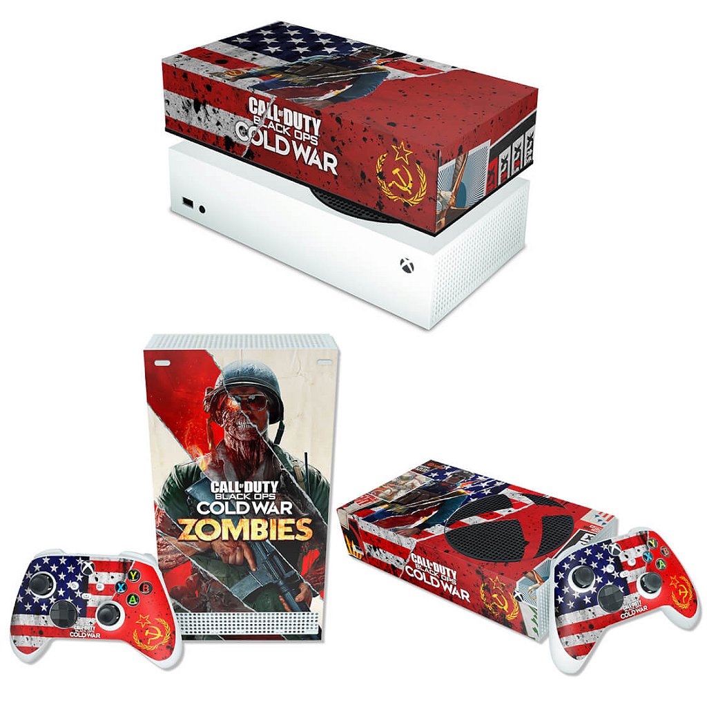 KIT Capa Anti Poeira e Skin Anti-Rage Xbox Series S Horizontal - Call Of Duty Cold War