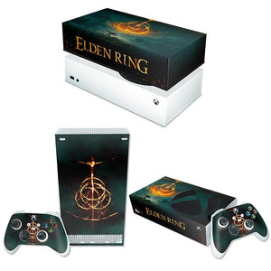 KIT Capa Anti Poeira e Skin Anti-Rage Xbox Series S Horizontal - Elden Ring