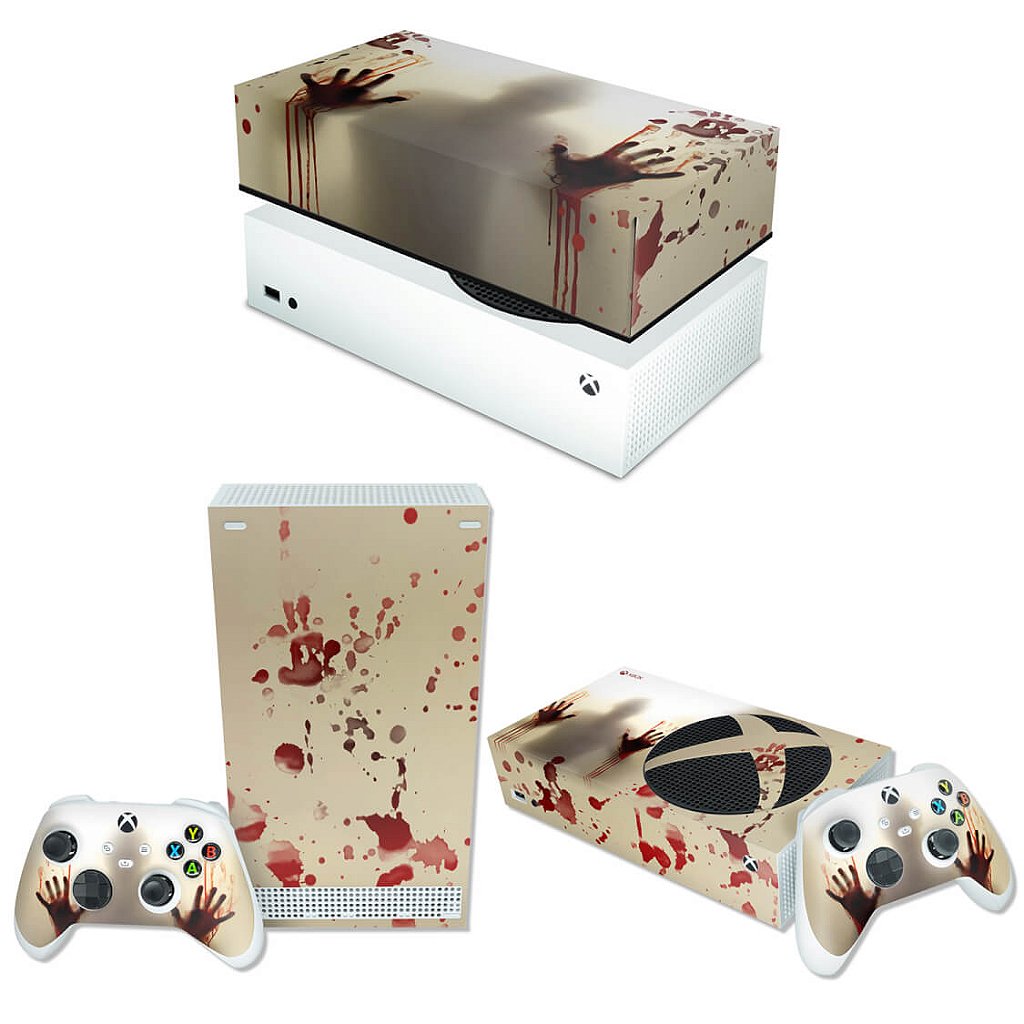 KIT Capa Anti Poeira e Skin Anti-Rage Xbox Series S Horizontal - Fear The Walking Dead