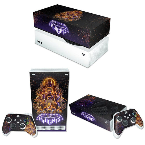 KIT Capa Anti Poeira e Skin Anti-Rage Xbox Series S Horizontal - Gotham Knights