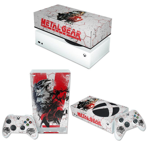 KIT Capa Anti Poeira e Skin Anti-Rage Xbox Series S Horizontal - Metal Gear Solid