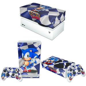 KIT Capa Anti Poeira e Skin Anti-Rage Xbox Series S Horizontal - Sonic