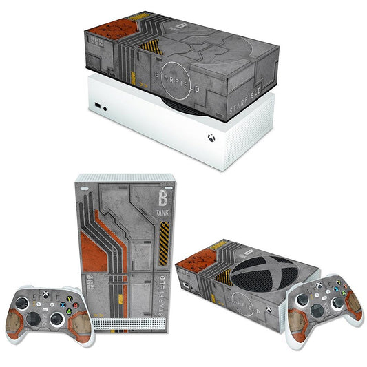 KIT Xbox Series S Skin Anti-Rage e Capa Anti Poeira Horizontal - Starfield