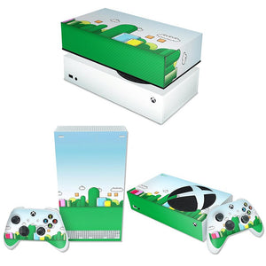 KIT Capa Anti Poeira e Skin Anti-Rage Xbox Series S Horizontal - Super Mario Bros