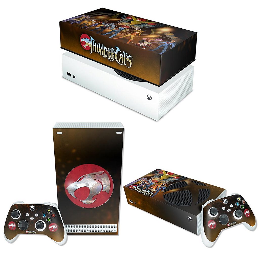 KIT Capa Anti Poeira e Skin Anti-Rage Xbox Series S Horizontal - Thundercats