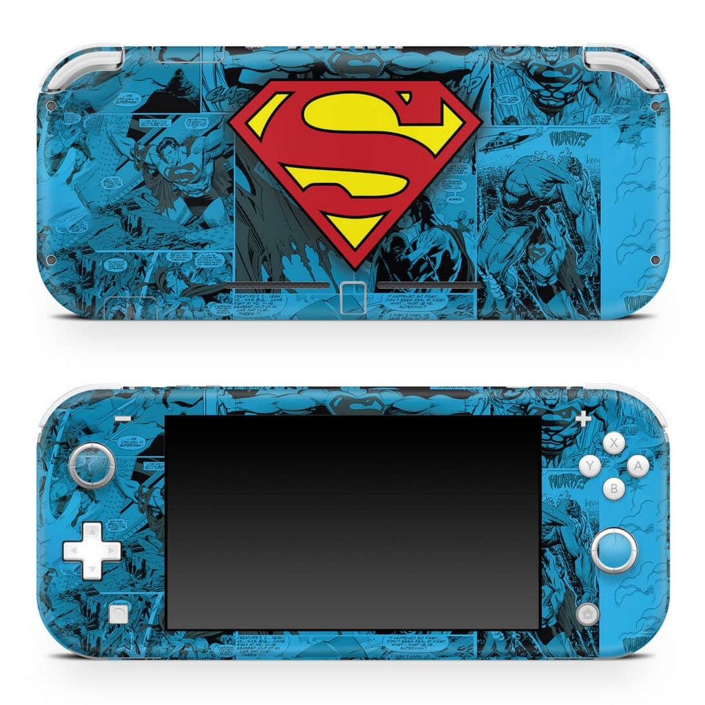 Skin Anti-Rage Nintendo Switch 1 Lite - Superman Comics