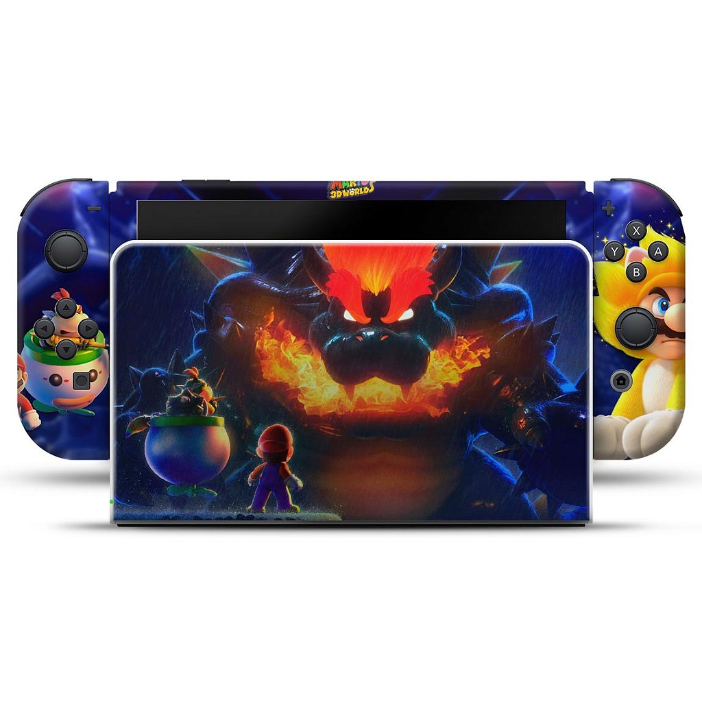 Skin Anti-Rage Nintendo Switch 1 Oled - Bowser s Fury