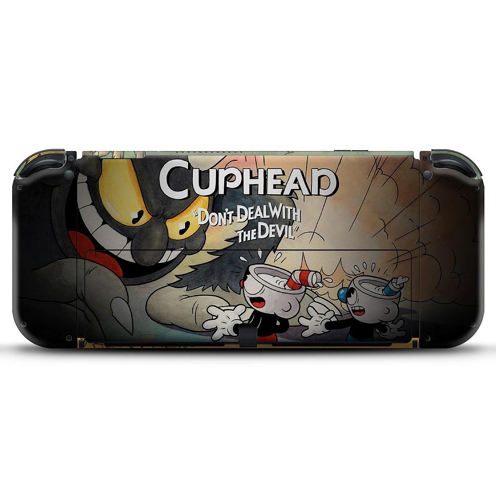 Skin Anti-Rage Nintendo Switch 1 Oled - Cuphead - Pop Arte Skins - foto 2