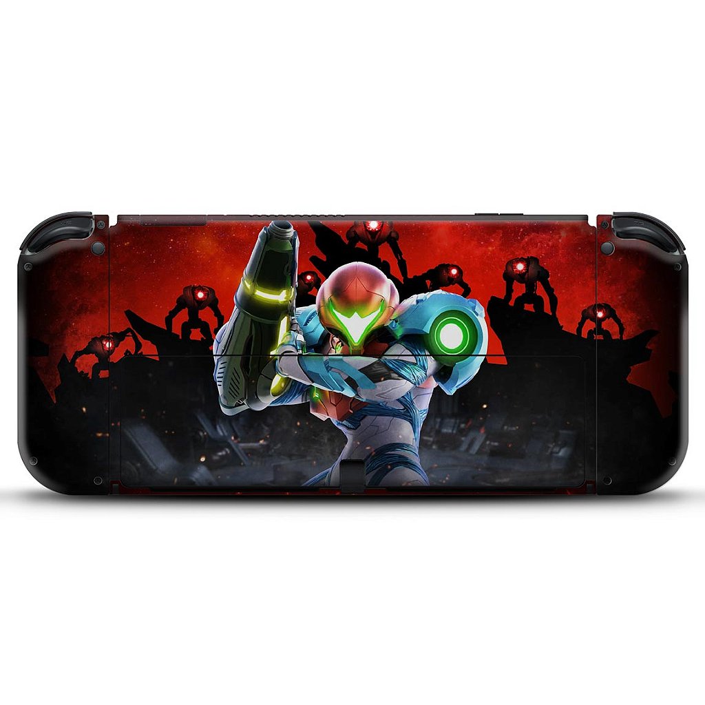 Skin Anti-Rage Nintendo Switch 1 Oled - Metroid Dread - Pop Arte Skins - foto 2