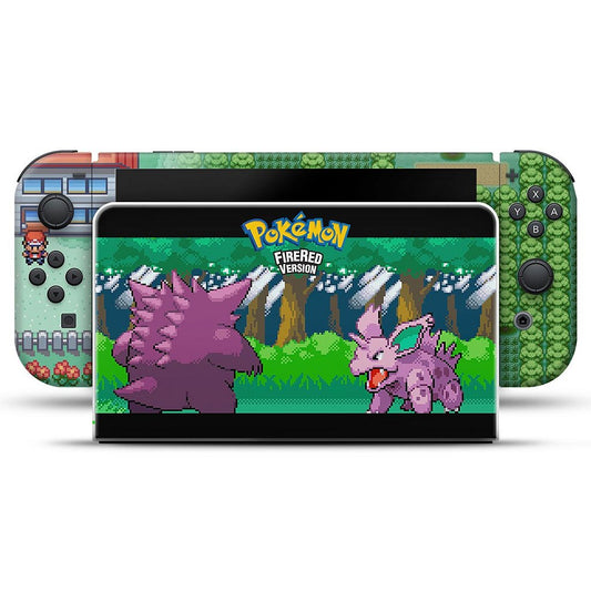 Nintendo Switch Oled Skin - Pokemon Firered