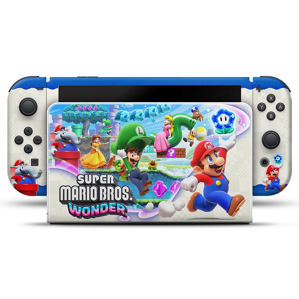 Skin Anti-Rage Nintendo Switch 1 Oled - Super Mario Bros. Wonder