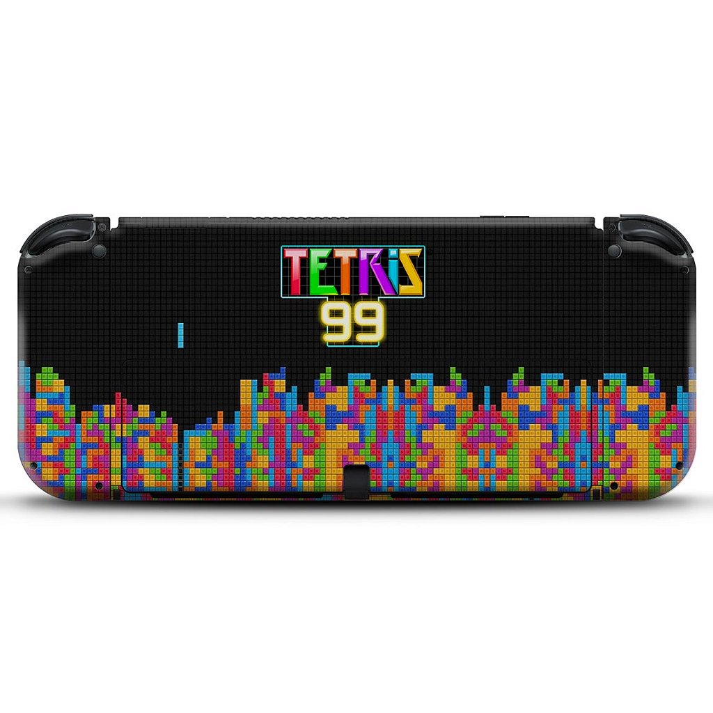 Skin Anti-Rage Nintendo Switch 1 Oled - Tetris 99 - Pop Arte Skins - foto 2