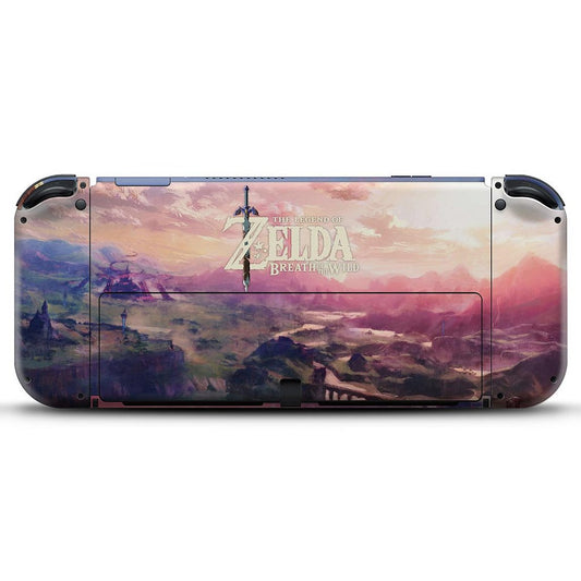 Nintendo Switch Oled Skin - Zelda Breath Of The Wild
