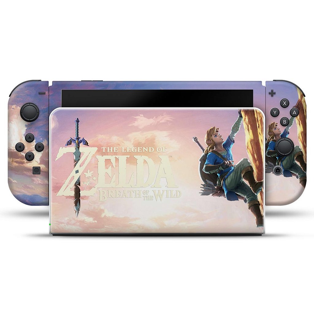 Skin Anti-Rage Nintendo Switch 1 Oled - Zelda Breath Of The Wild