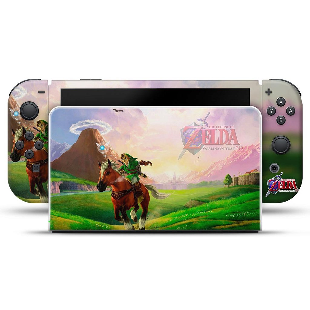 Nintendo Switch Oled Skin - Zelda Ocarina Of Time