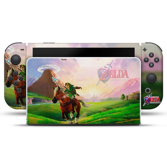 Nintendo Switch Oled Skin - Zelda Ocarina Of Time